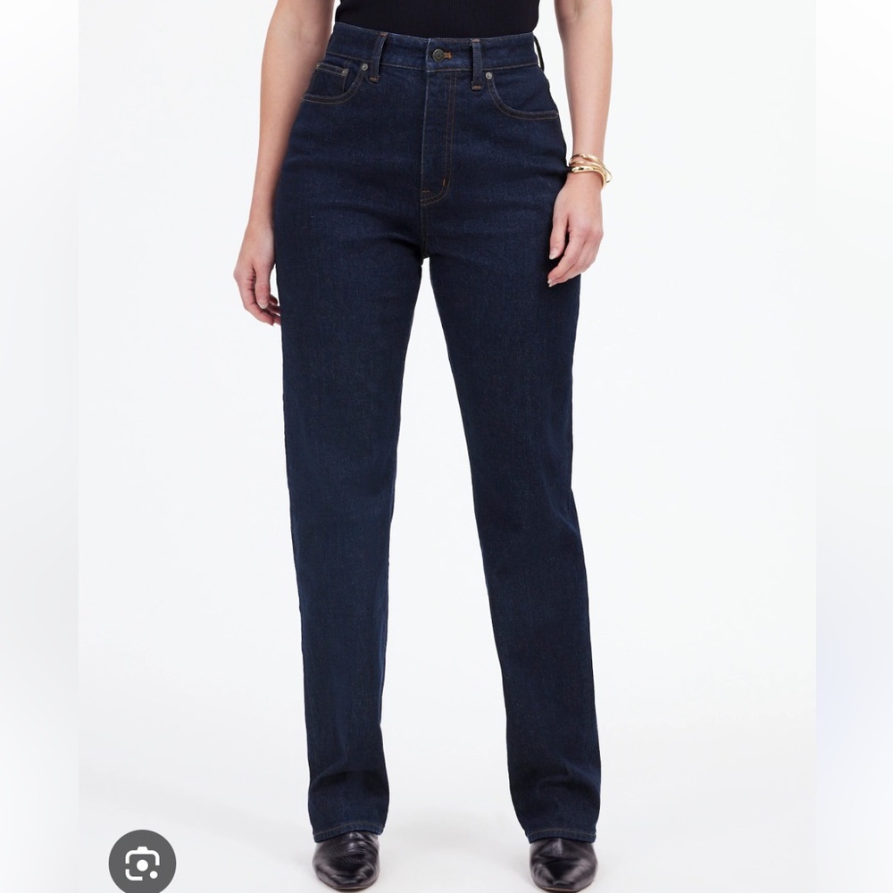 NWT Madewell 90’s Straight Jeans 29 Dark Blue